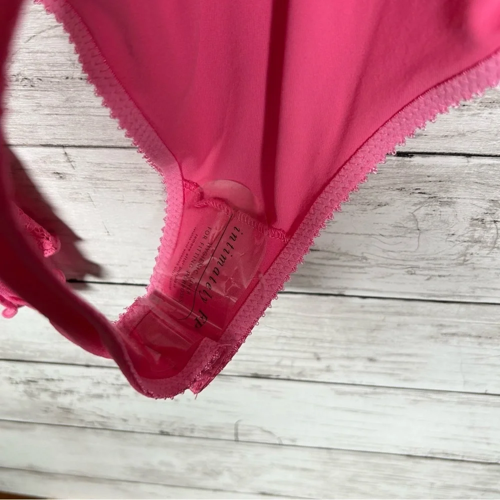 Free People Intimately Forever Young Pink Valentine’s Day Bodysuit Sz M NWT $68